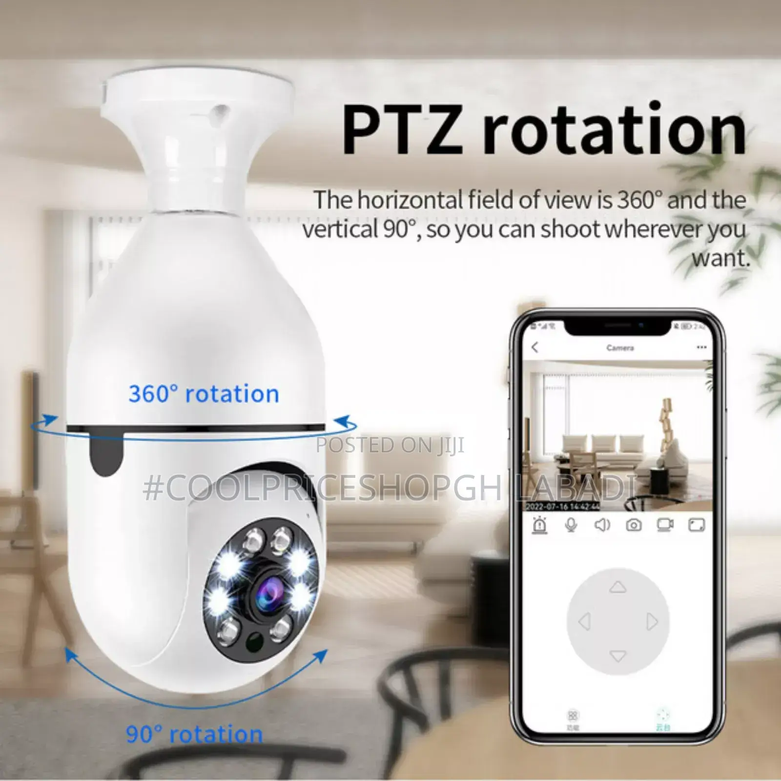 Wireless Bulb CCTV Camera