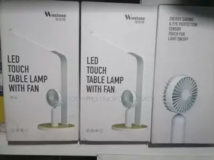 Table Led Lamp With Chargeable Cooling Fan