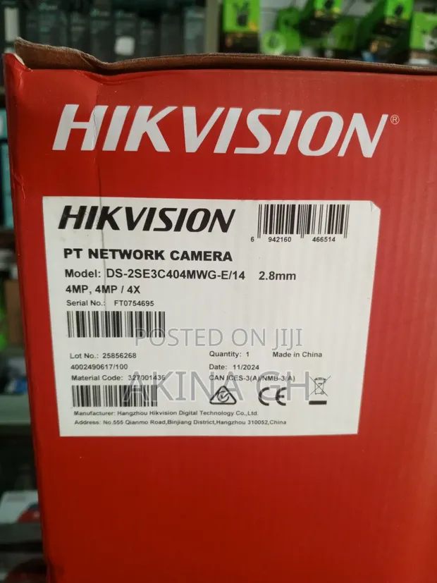 Hikvision 4mp Dual Lens Mini PTZ Poe Camera Ds-2se3c404mwg-E/14 2