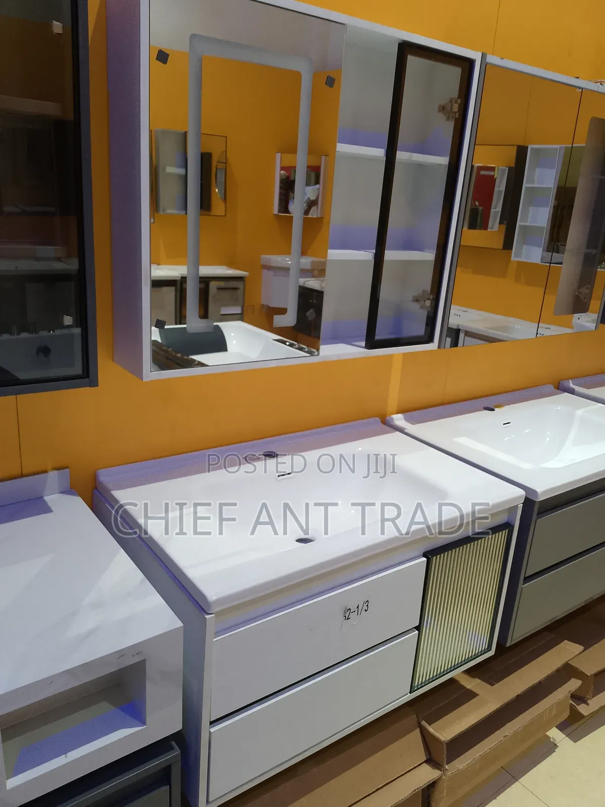 Hand Wash Cabinet Basin With Touchscreen Mirror B2