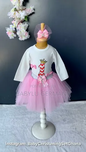 Premium Pink Tutu Skirt, Top, Head Band Gift Set