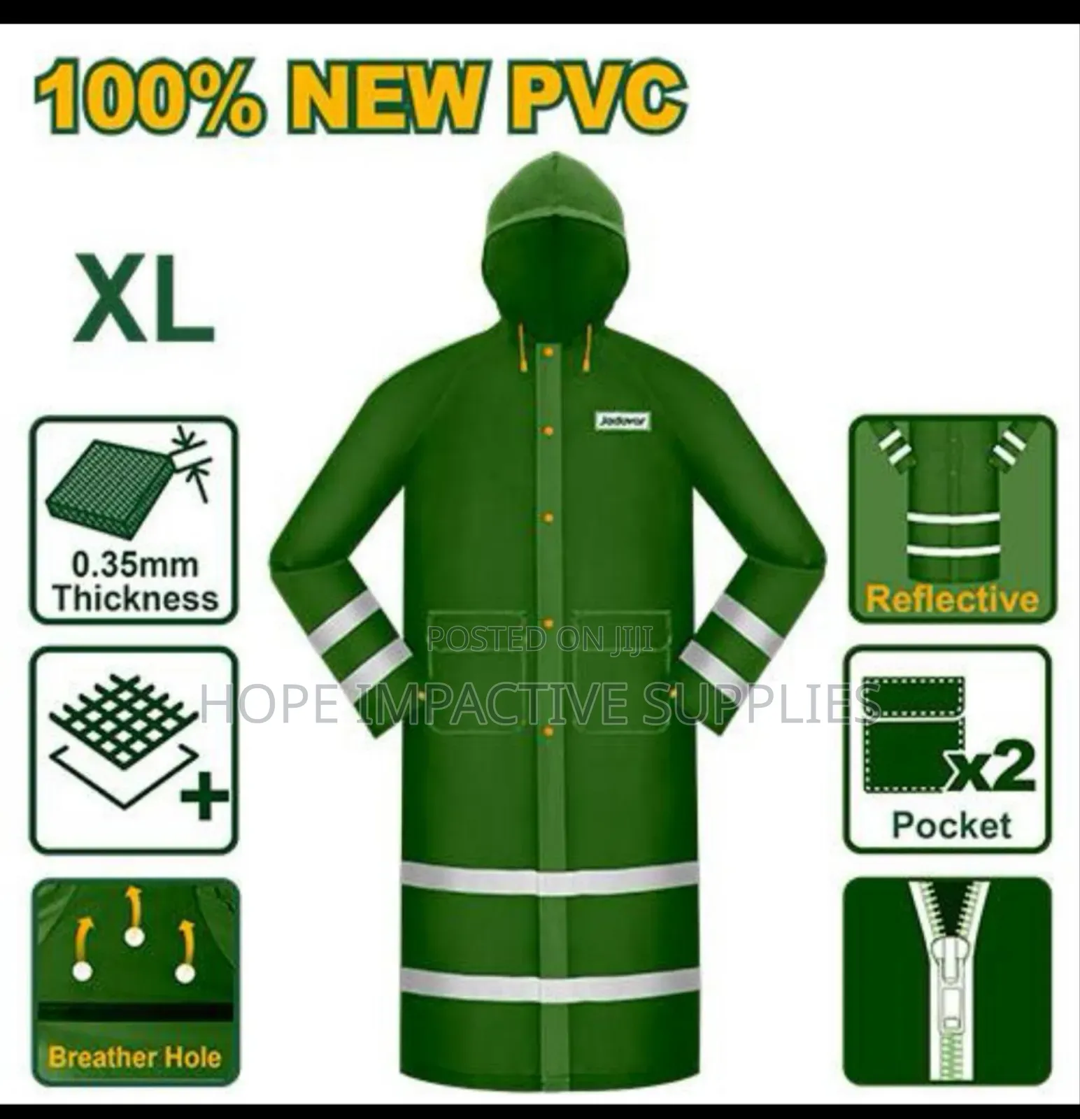 Quality Raincoat (Pvc).