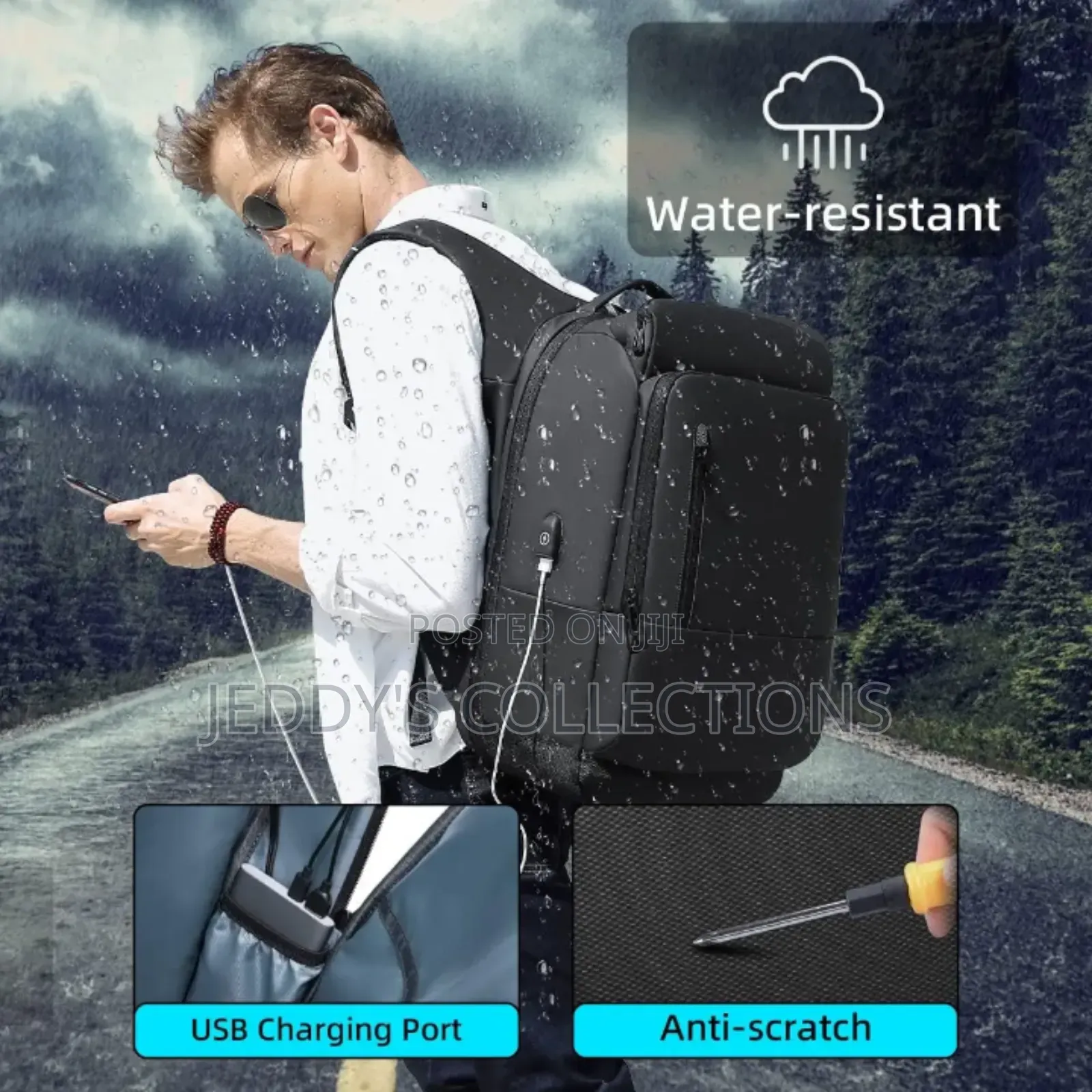 40l Large Capacity Travel Backpack and Its Expandable