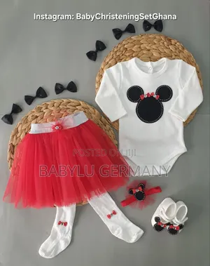 Mickey Mouse Baby Girl Tutu Skirt Gift Set