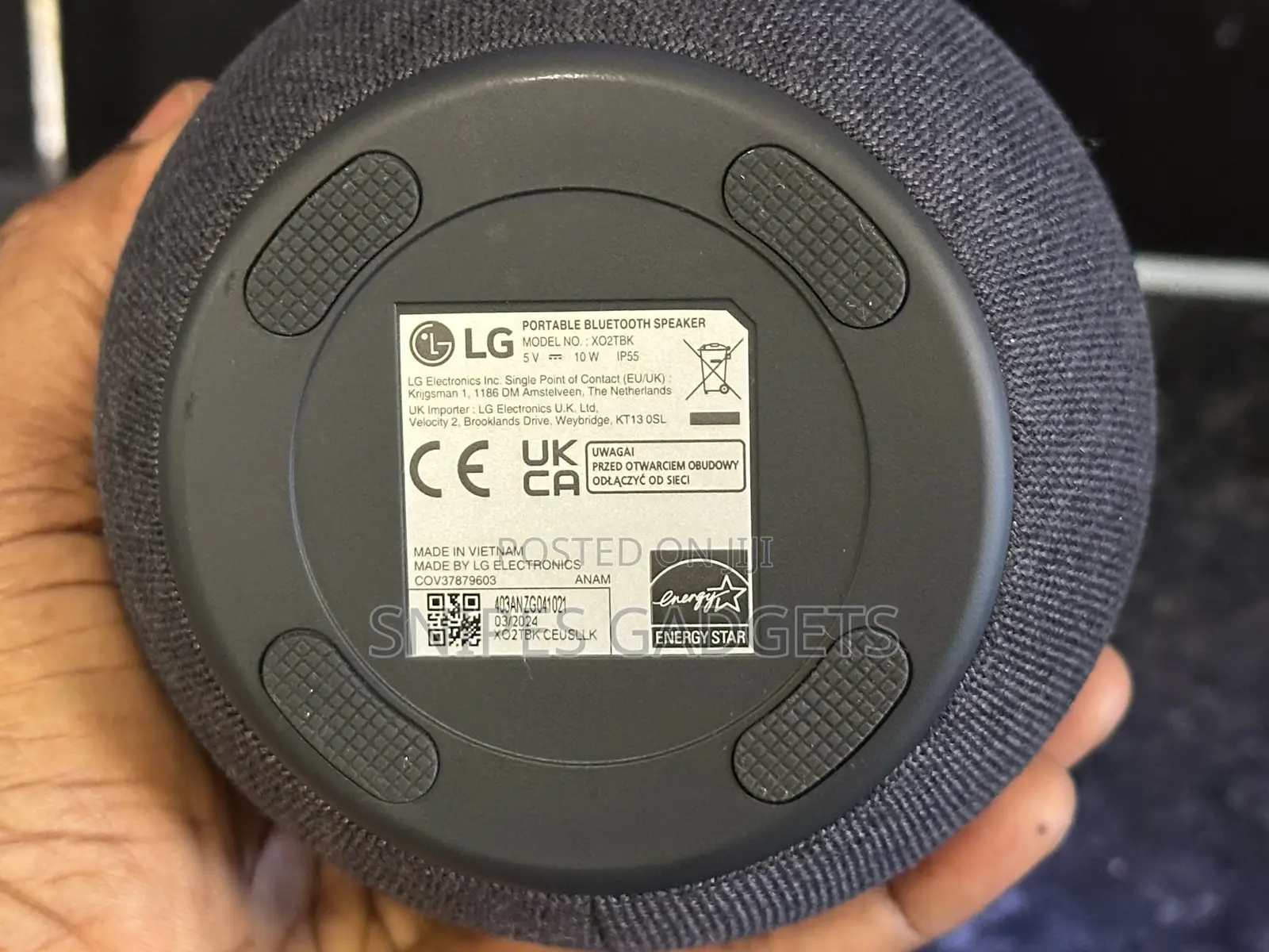 Lg Xboom 360 Xo2tbk Portable Bluetooth Speaker