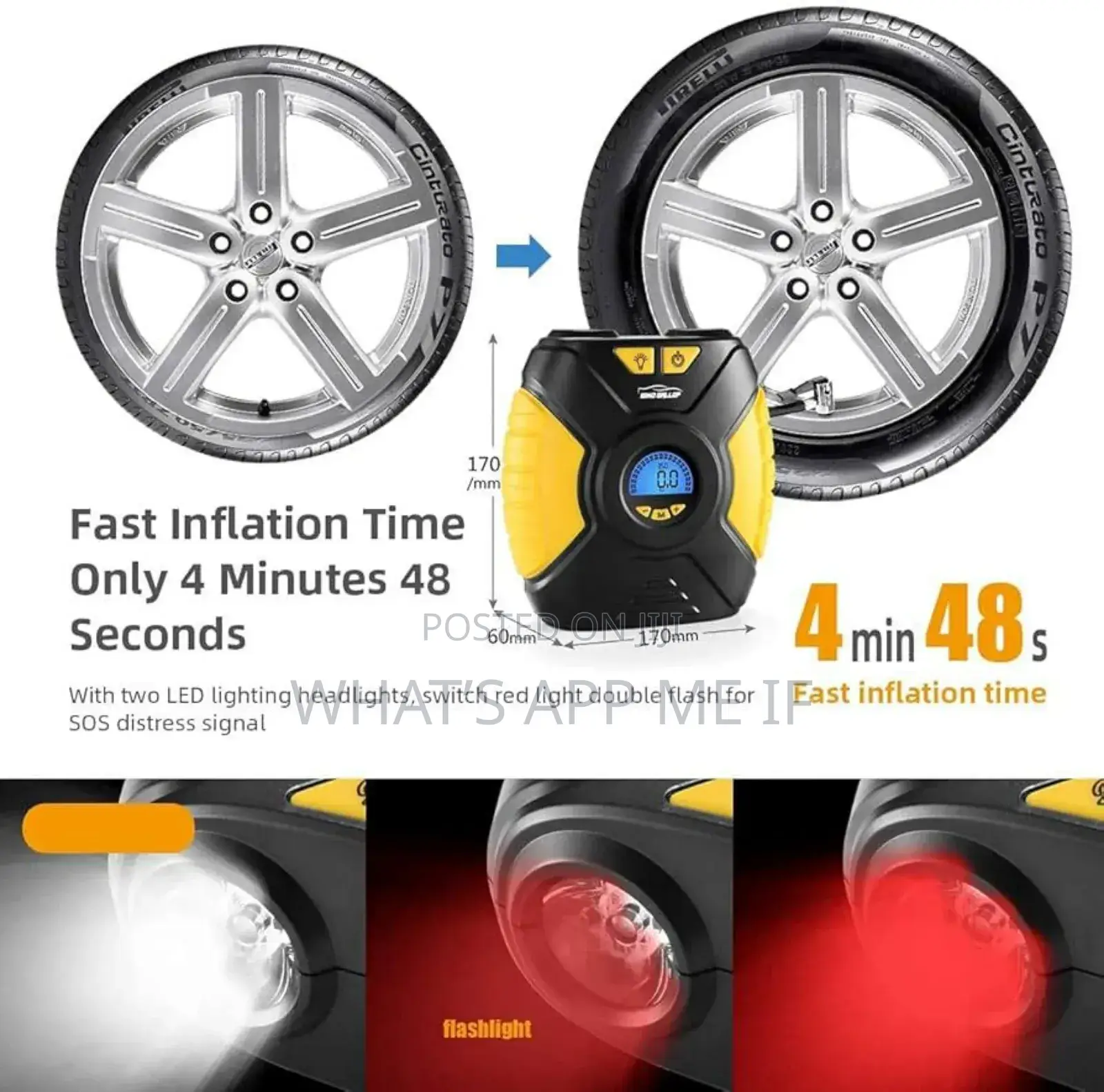 Windgallop Digital Tyre Inflator Air Compessor
