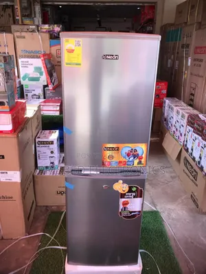 <Neon Durable Double Door Fridge 142 Litres Bottom Freezer