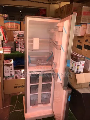 <Neon Durable Double Door Fridge 142 Litres Bottom Freezer