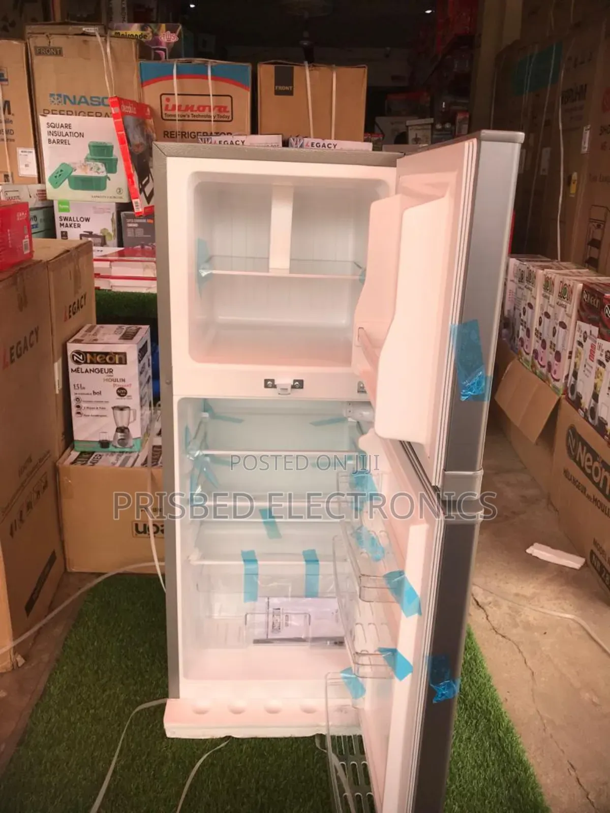 Neon Double Door Fridge 108 Litres Top Freezer