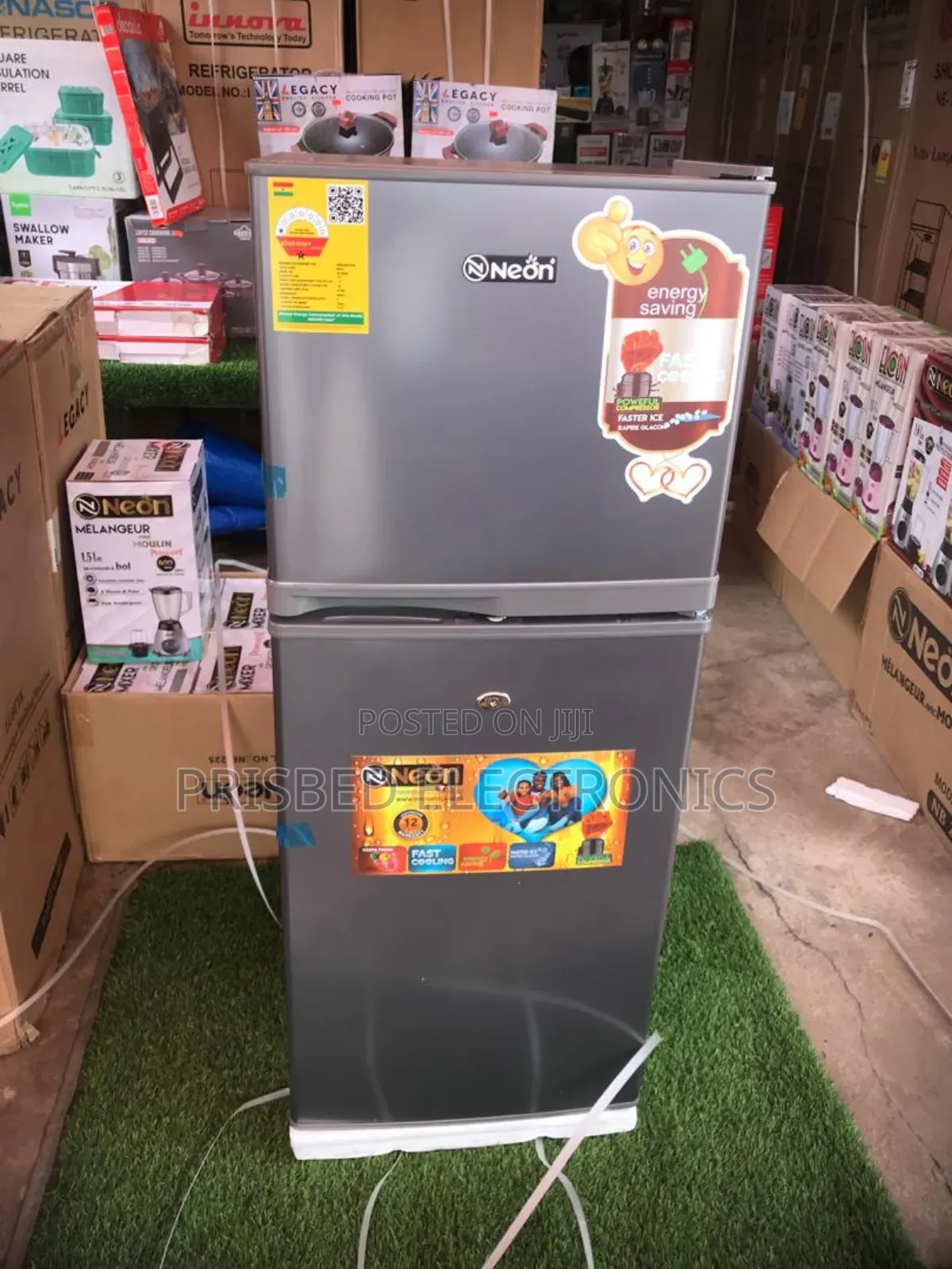 Neon Double Door Fridge 108 Litres Top Freezer
