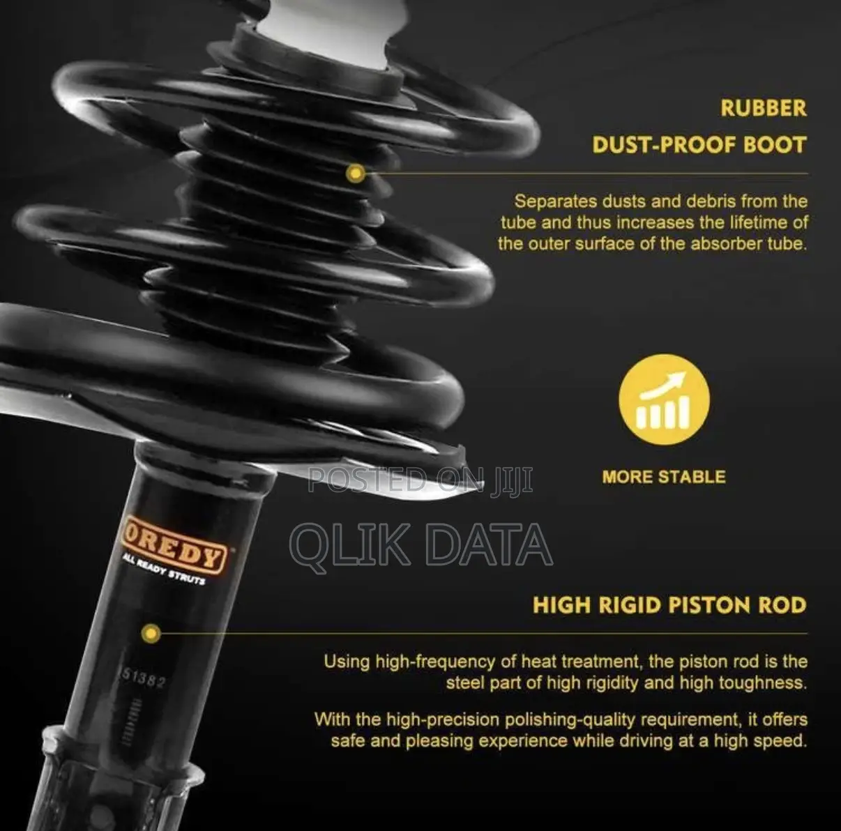 Toyota Corolla Rear Complete Shocks And Coil Spring “Premium Quality”
