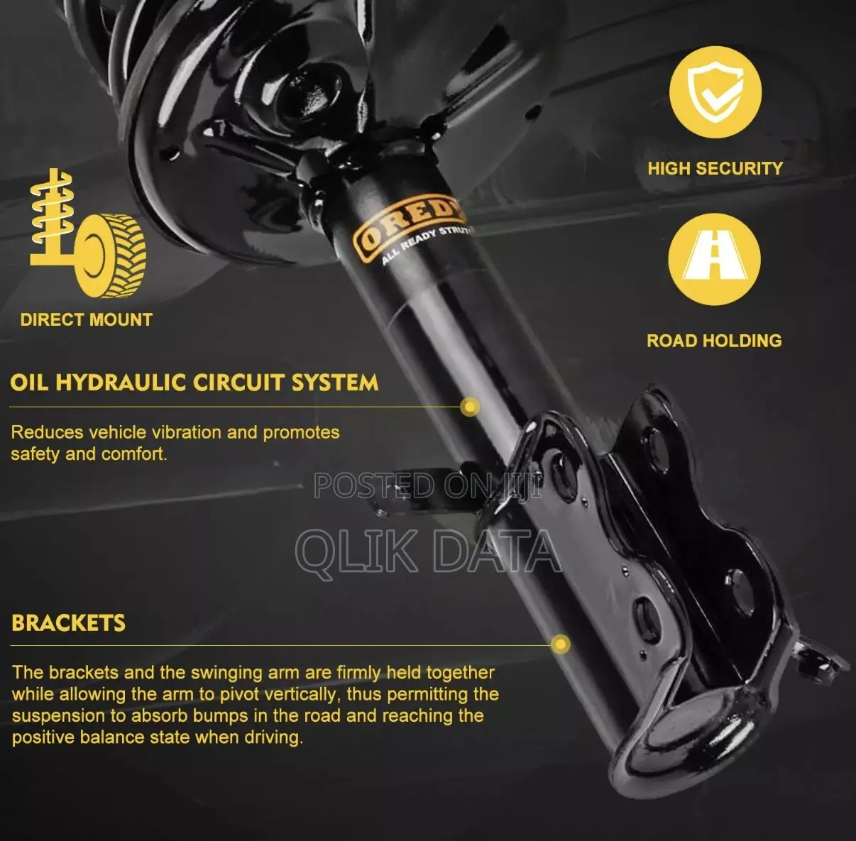 Toyota Corolla Rear Complete Shocks And Coil Spring “Premium Quality”