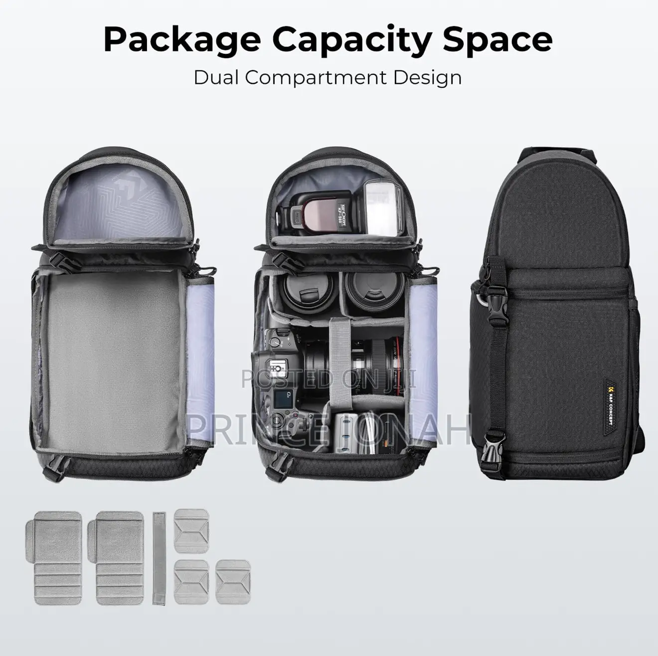 K F Concept Camera Sling Bag for DSLR/SLR/Mirrorless Cameras
