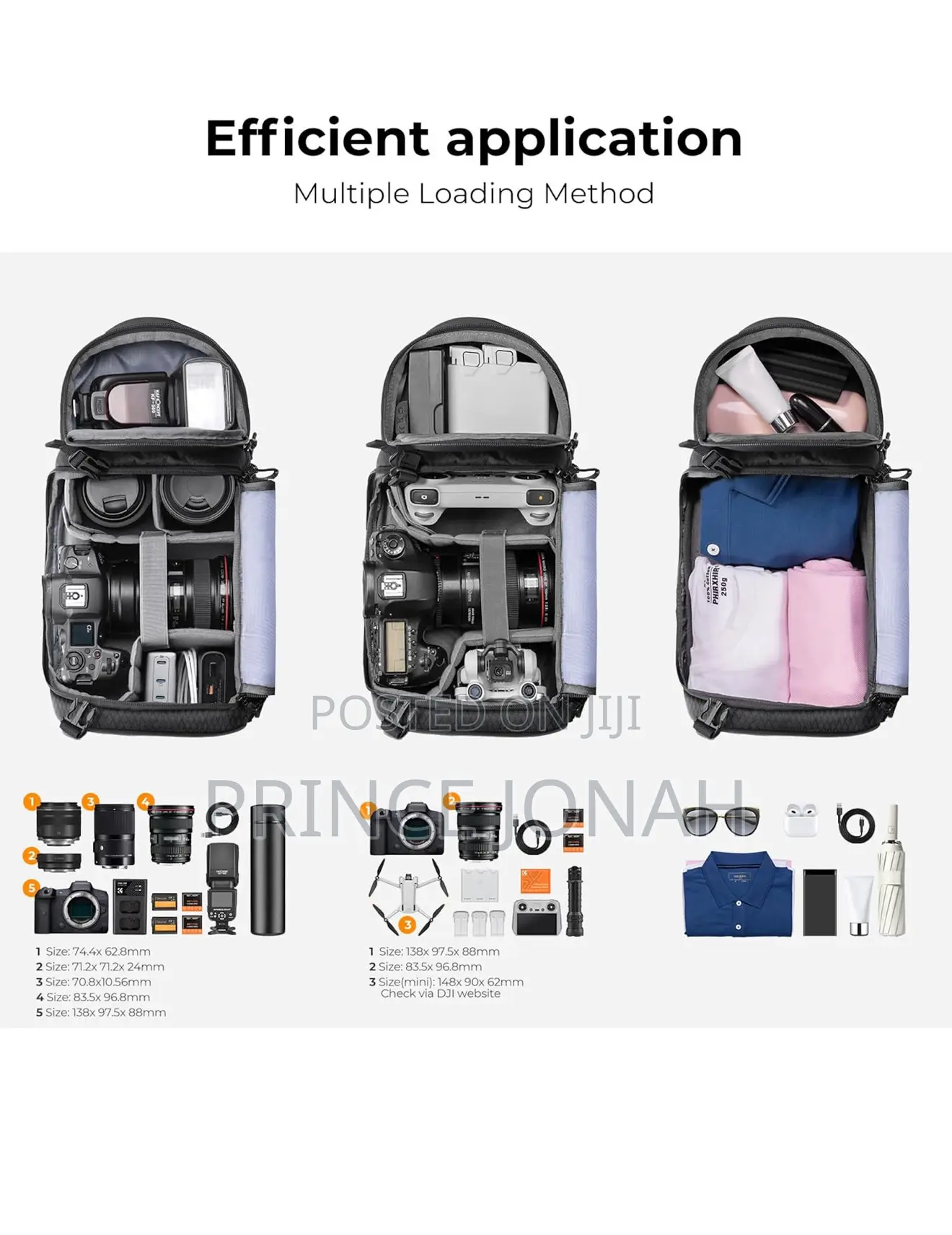 K F Concept Camera Sling Bag for DSLR/SLR/Mirrorless Cameras