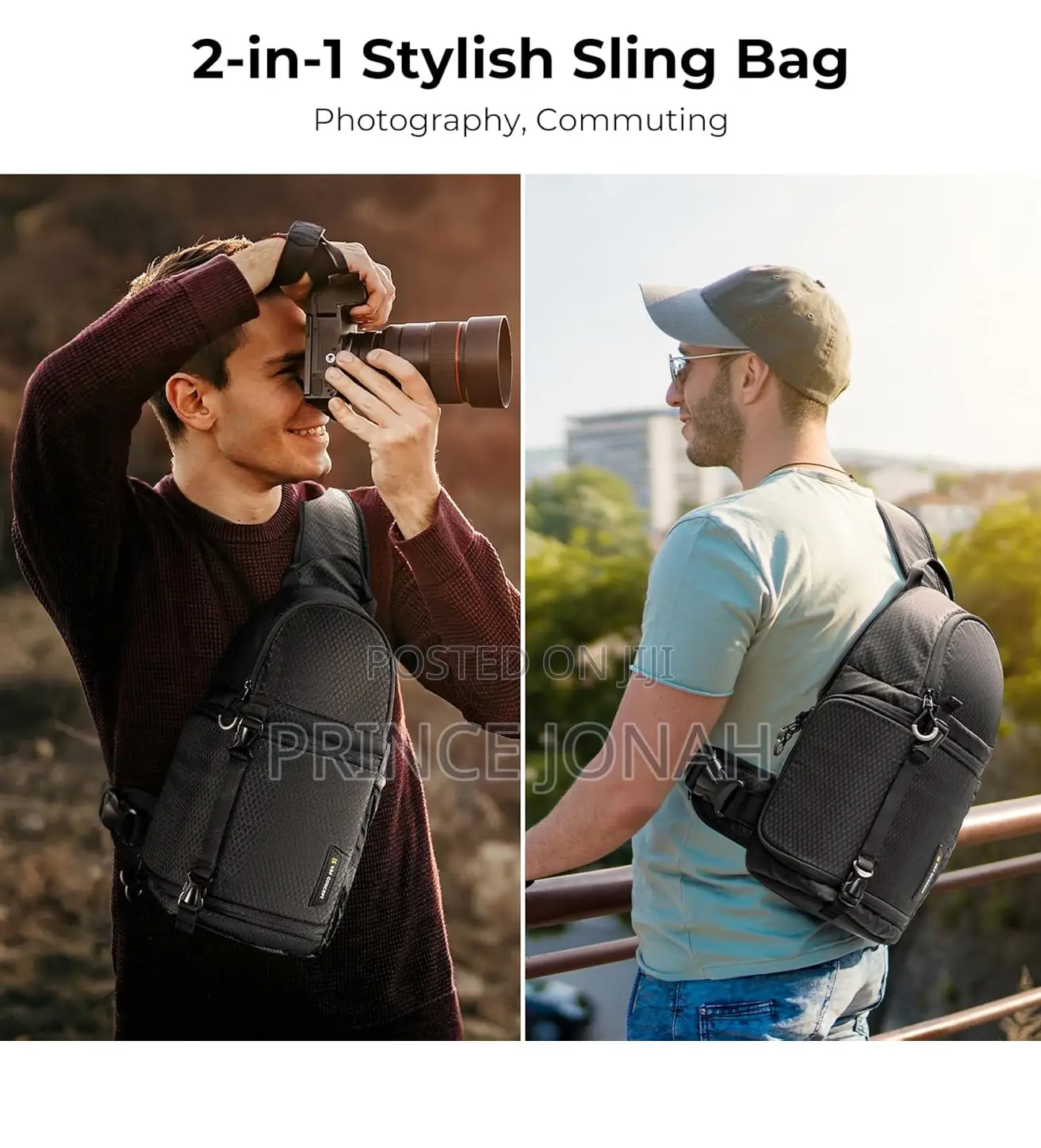 K F Concept Camera Sling Bag for DSLR/SLR/Mirrorless Cameras