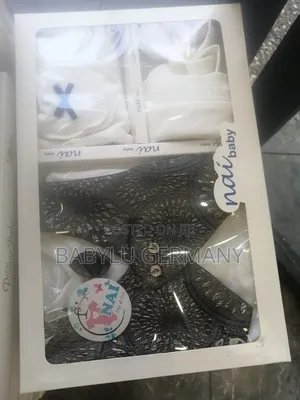 Luxury Baby Boy Black and White Suit Set for Newborn to 6 Mo THS Old