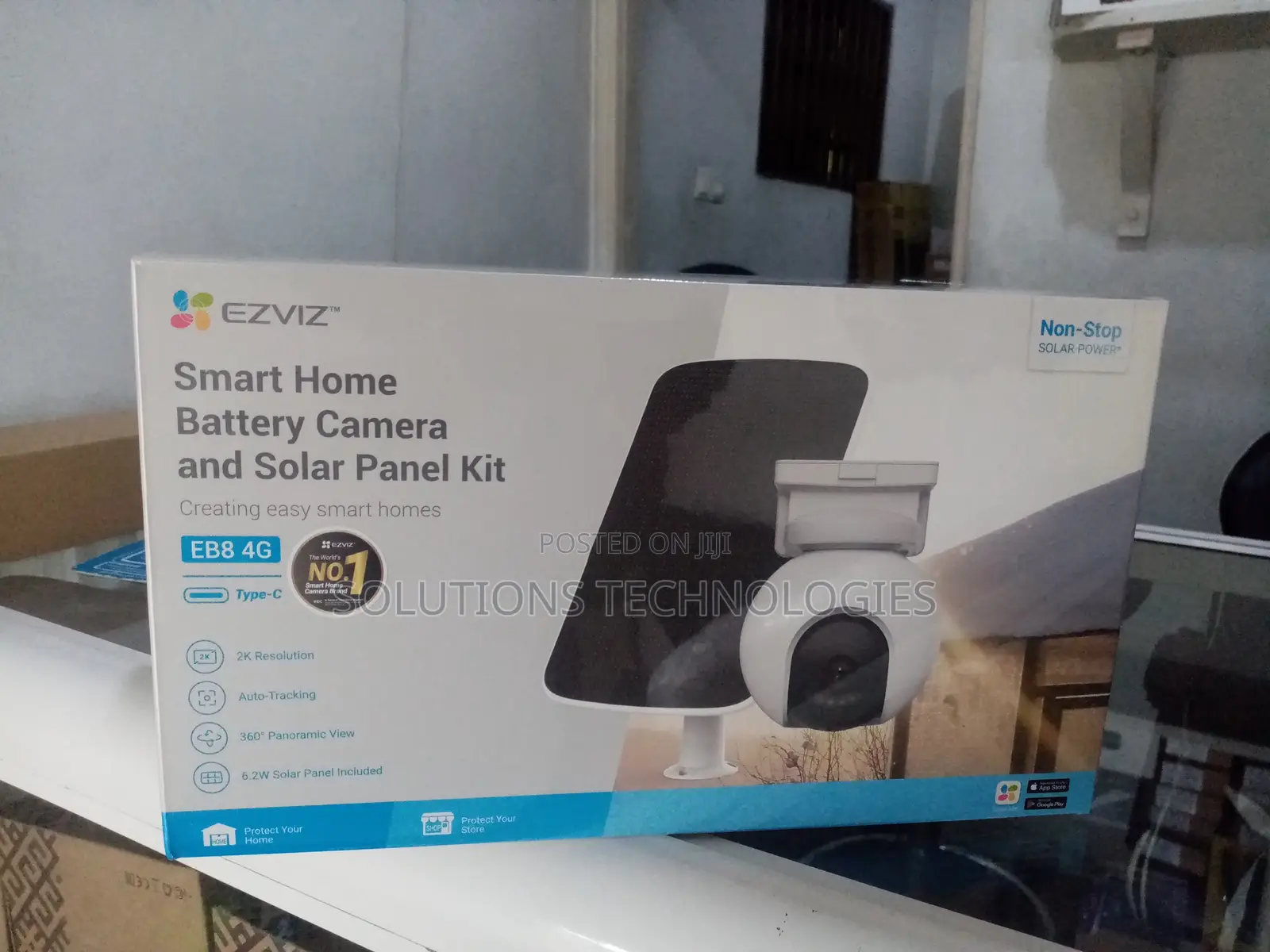 Eb8 4g- Smart Home Battery Powered Solar Panel Kit
