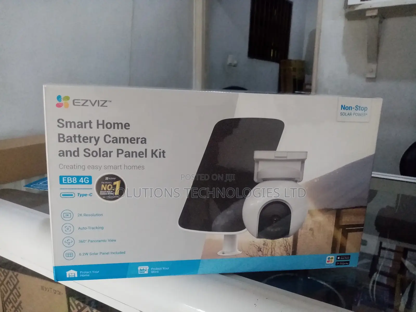Eb8 4g- Smart Home Battery Powered Solar Panel Kit