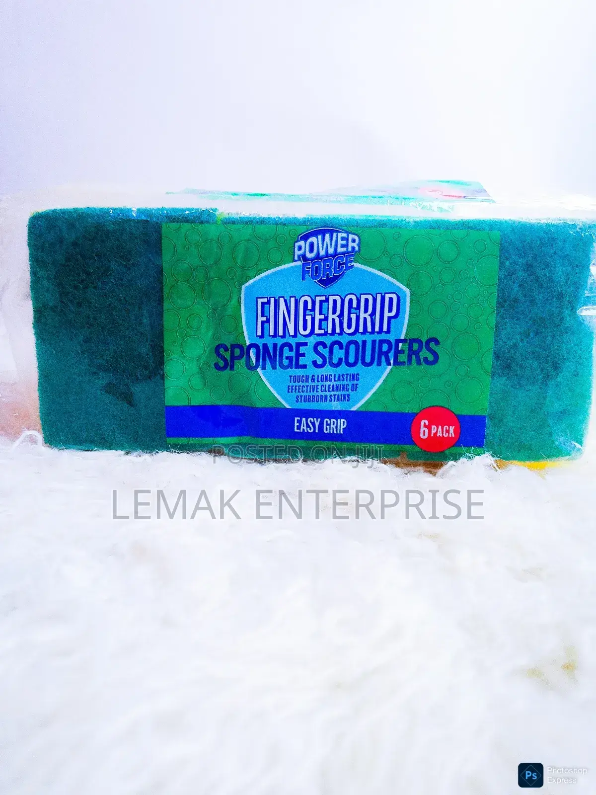 Power Force Finigergrip Sponge Scourers 6 Packs