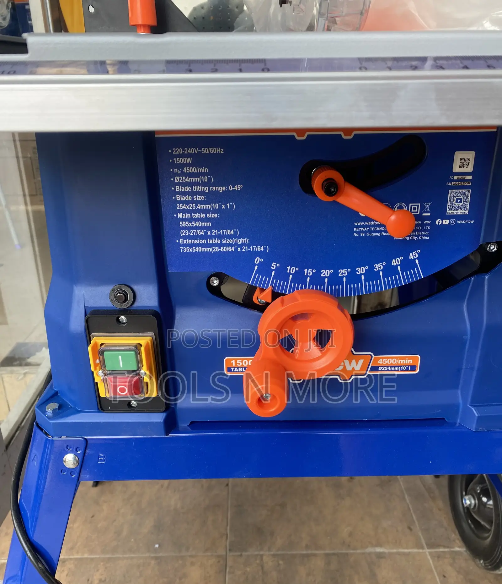 Wadfow Table Saw 1500w