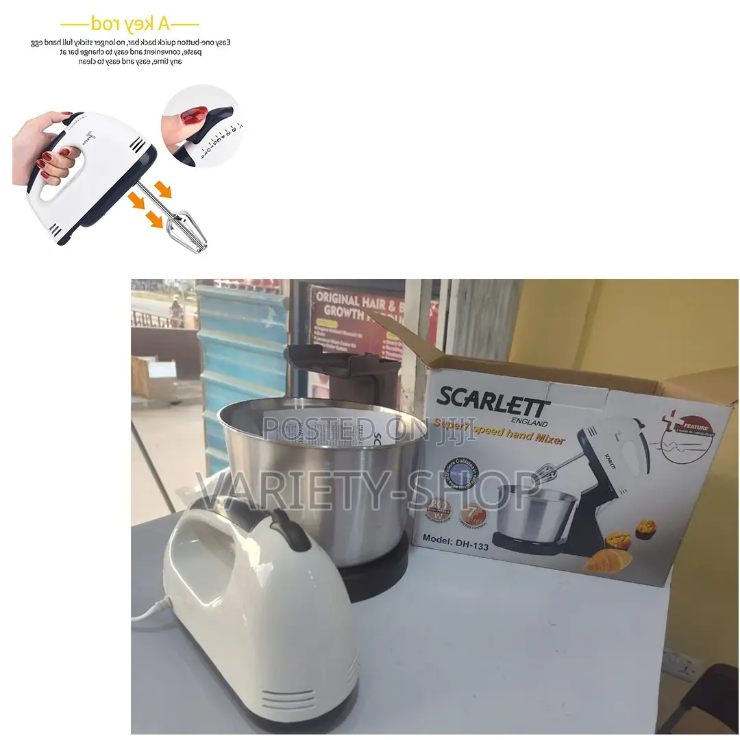 Scarlett Hand Mixer – 200w With 7 Speed Settings