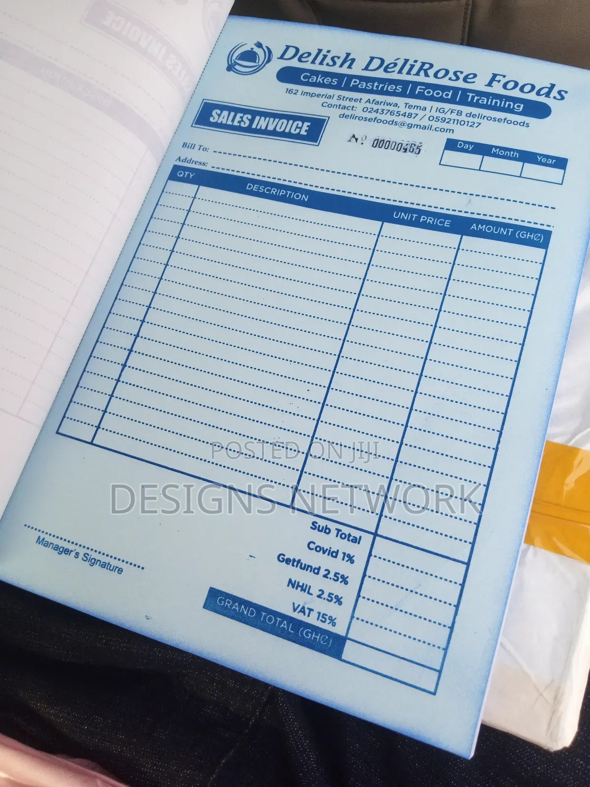 Printing Of Receipt, Invoice, Waybills, Payment Voucher Etc.
