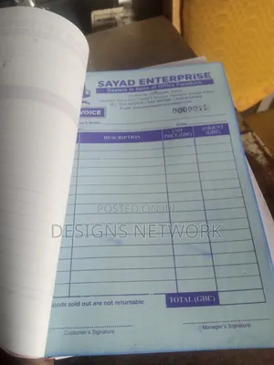 Receipt/ Waybill/ Invoice Design And Print