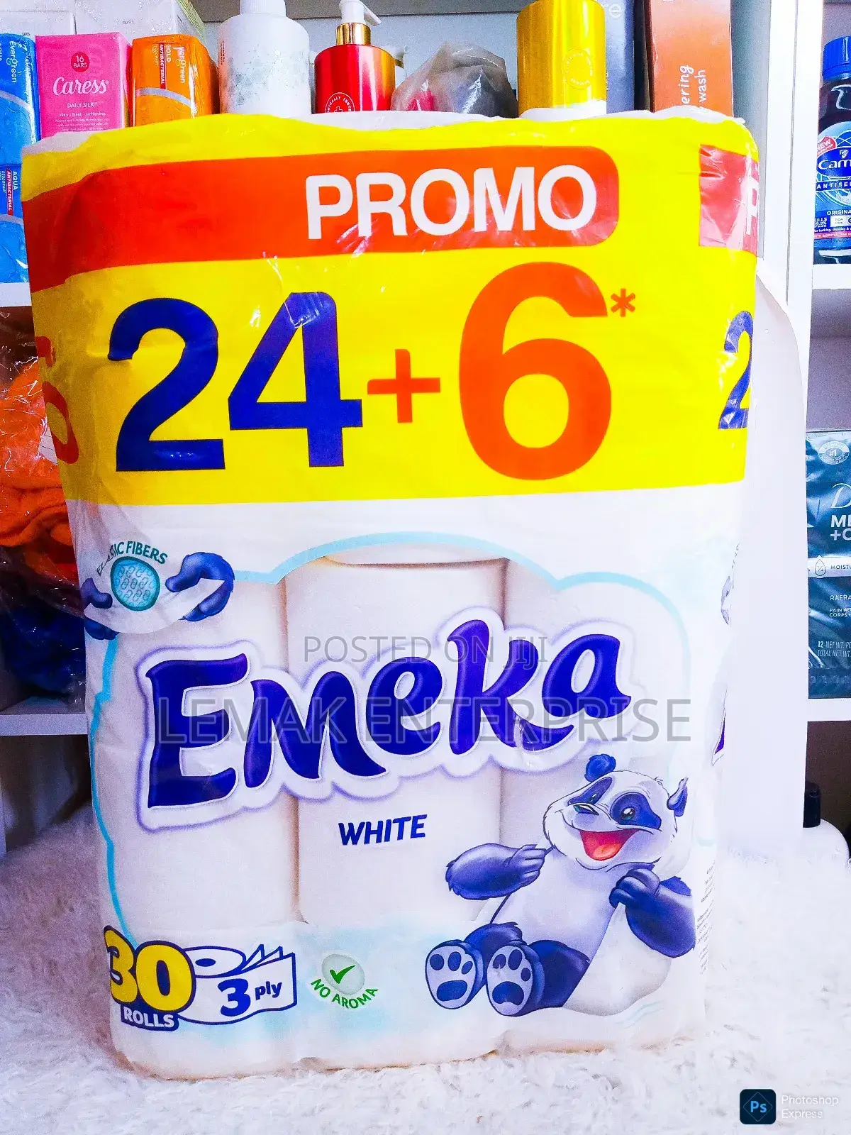 Emeka White Toilet Papers 30 PCS