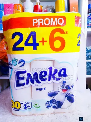 Emeka White Toilet Papers 30 PCS