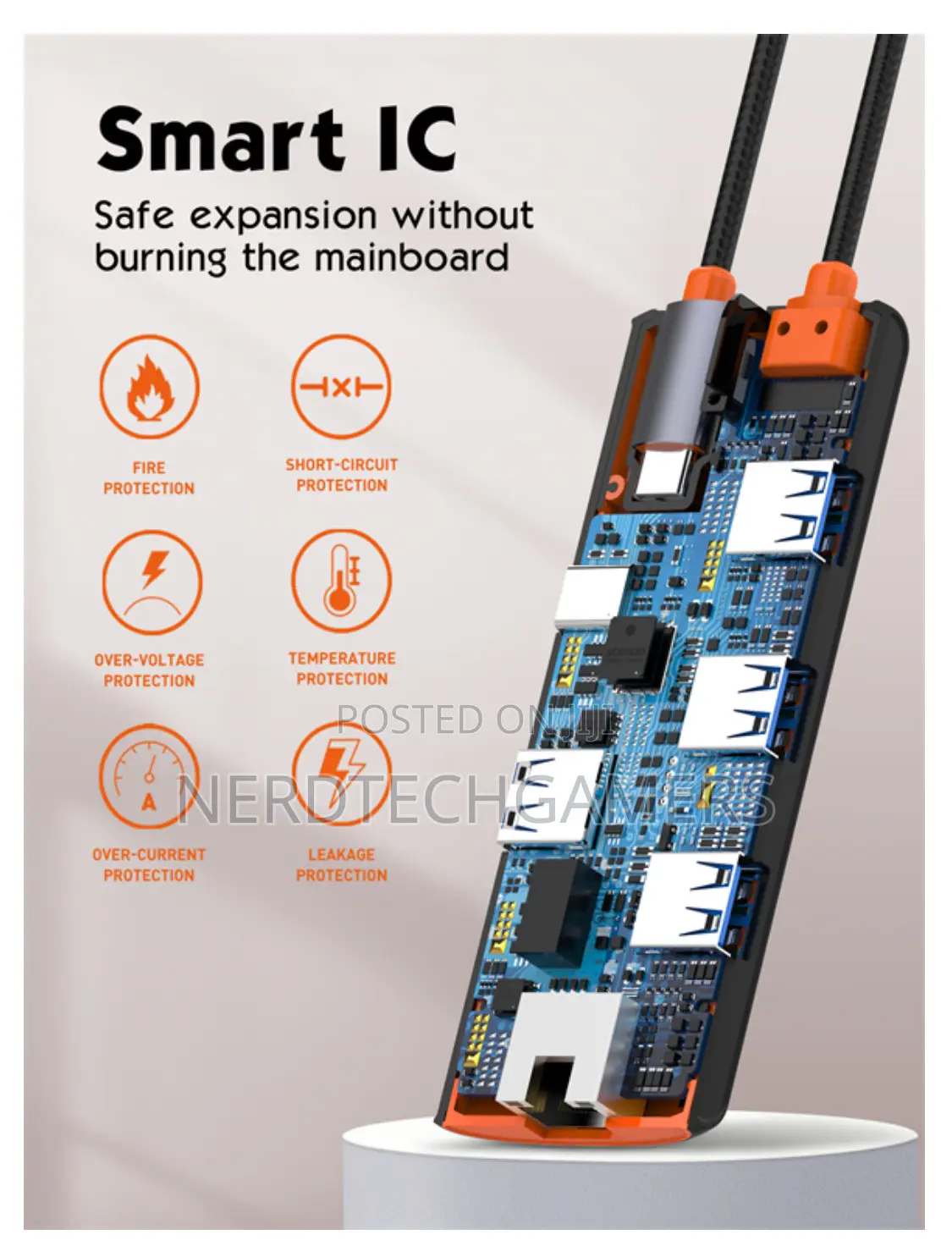 Ldnio Factory Ds-26u Outlet New Design 6 in 1 Type C Adapter