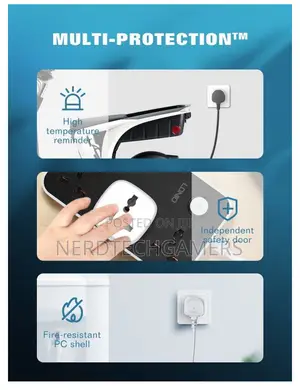 Ldnio Scw1050 Power Socket Suitable for Uk Eu Us, Remote Control
