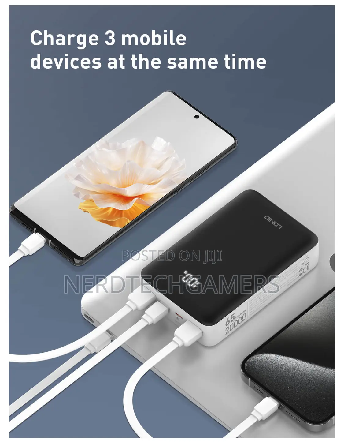 Ldnio Pq27 Portable 20000mah Power Banks Power Banks With 65w