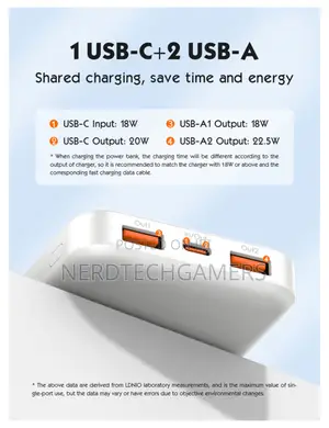 Ldnio Pq11 10000 Mah Ultra Slim Power Bank With Led Digital Display
