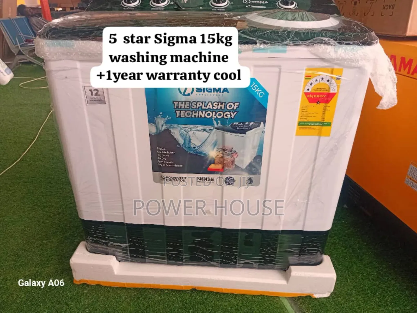 Bubble Joy Sigma 15kg Washing Machine Cool Sigma 15kg Washing Machine