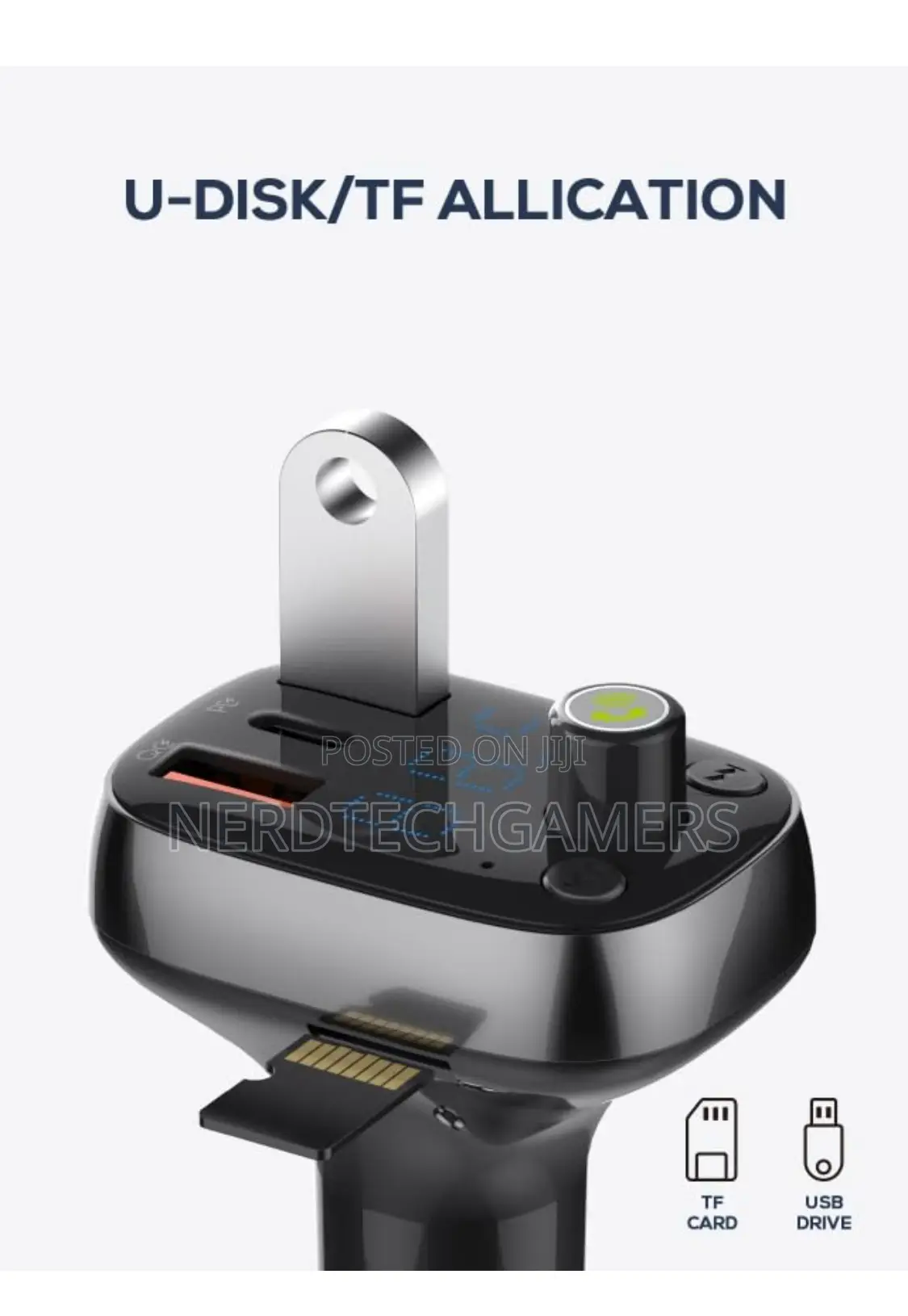 Ldnio C704q Car Charger With Fm Transmitter, 3 Usb Ports, Pd