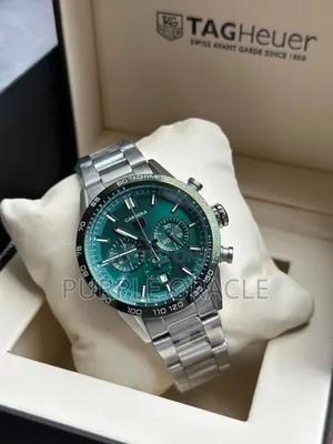 Green Dial Anti-Blemish Tag Heuer Carrer Timepiece