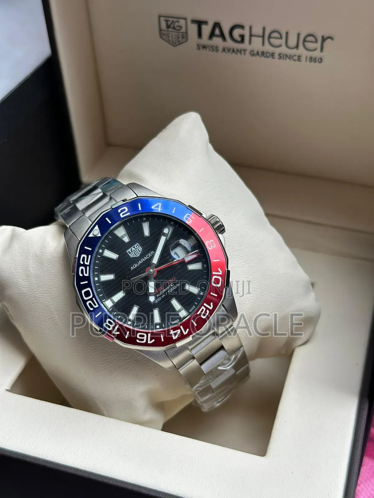 Silver Tag Heuer Aquaracer Watch