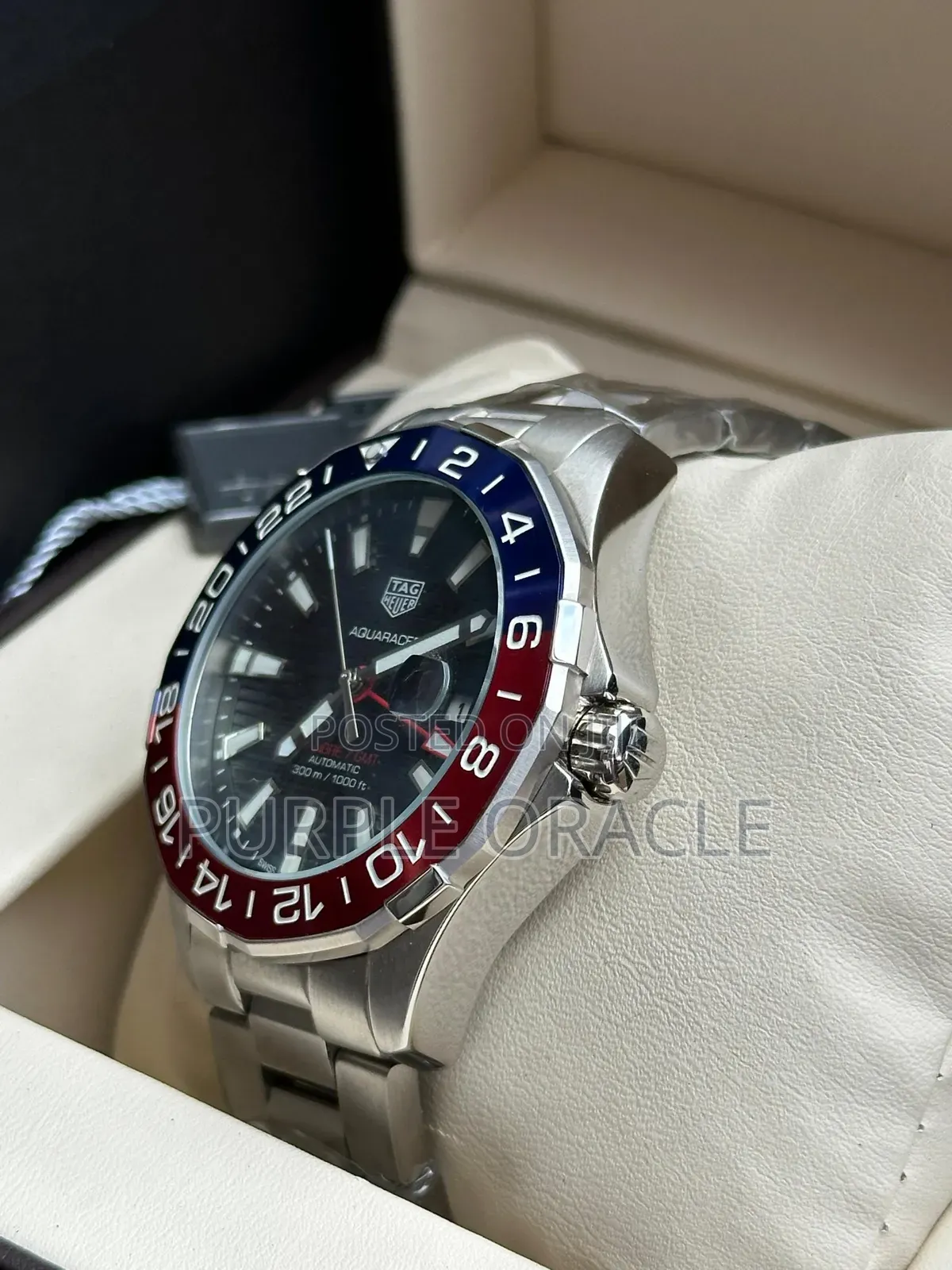 Silver Tag Heuer Aquaracer Watch