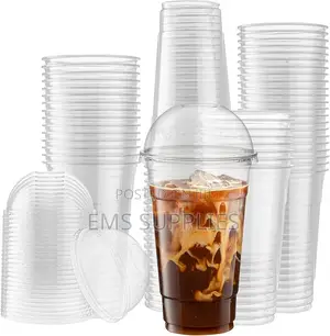 Plastic Cup With Dome Lids(50pcs)