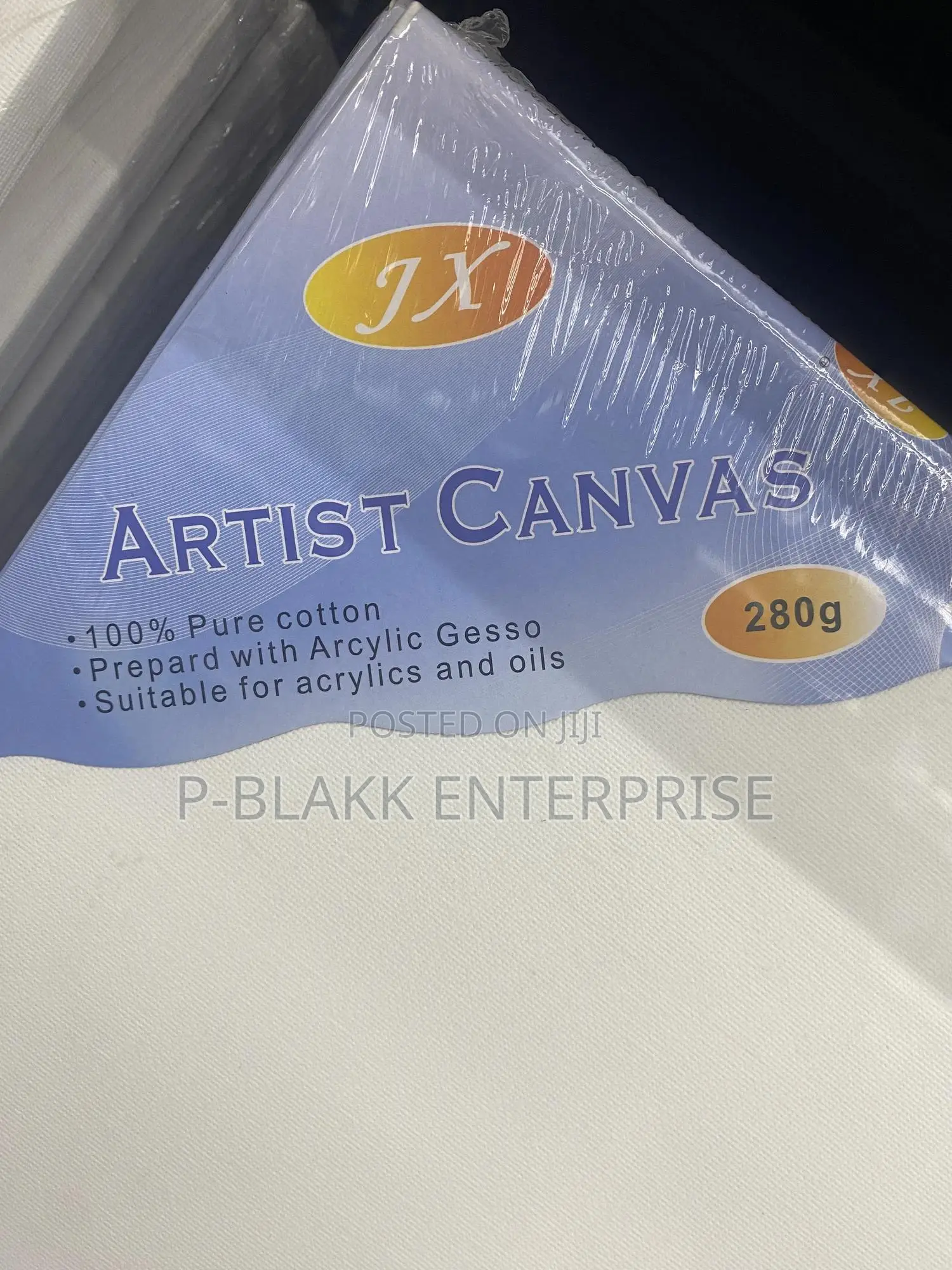 Various Sizes 100% Cotton 280gsm Blank Wood Canvas Board