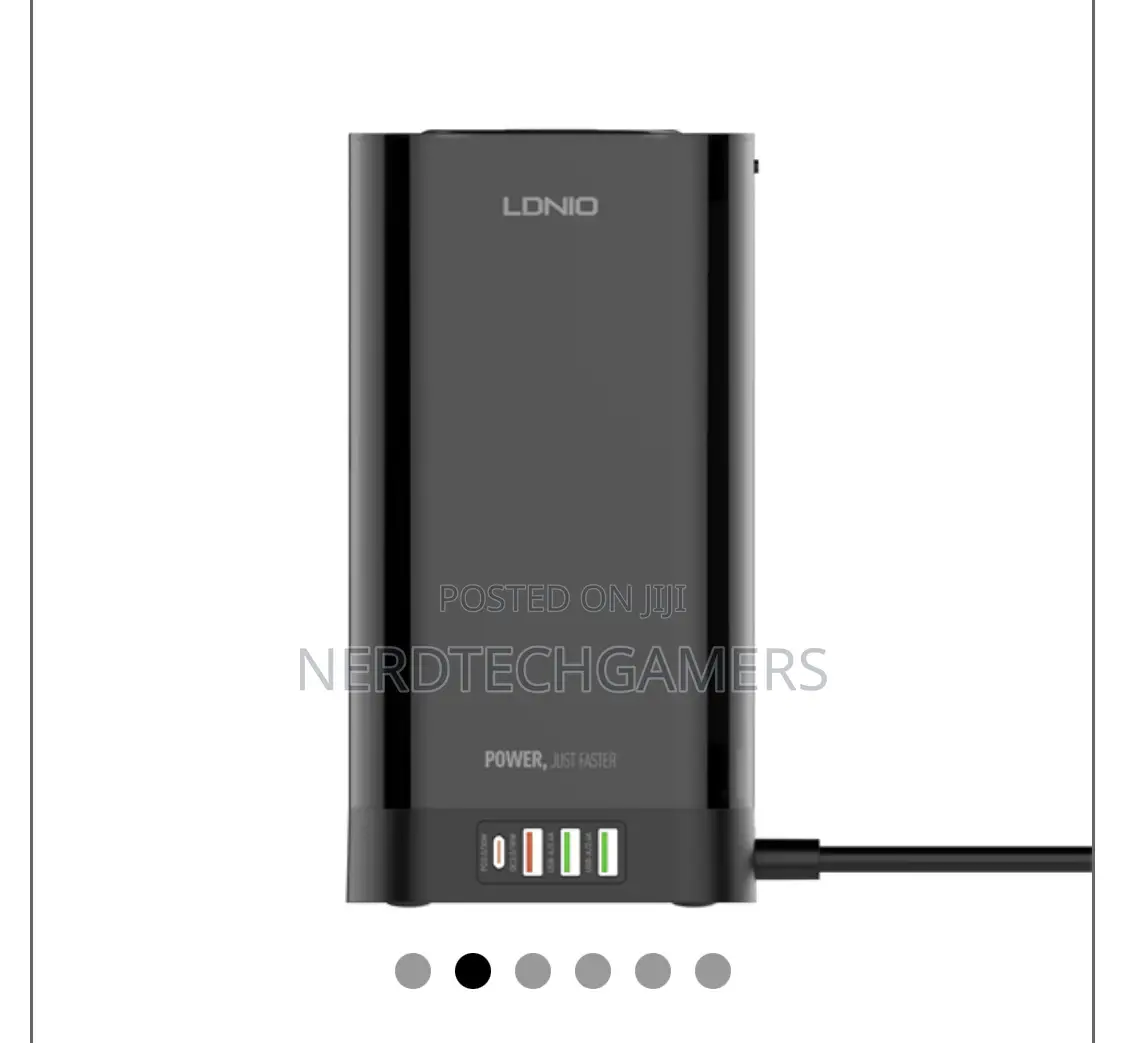Ldnio 2500w Uk Tower Extension Power Socket 1pd 30w+1qc3.0+2 Auto-Id