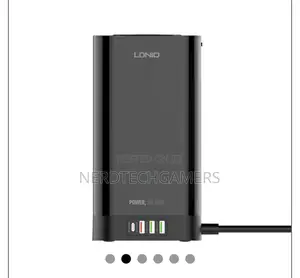 Ldnio 2500w Uk Tower Extension Power Socket 1pd 30w+1qc3.0+2 Auto-Id