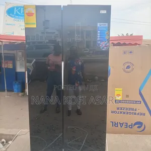 Pearl450litres Side by Side Black Mirror Refrigerator