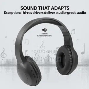 Bluetooth V5.0 Lightweight Over Ear Headset With Microphone