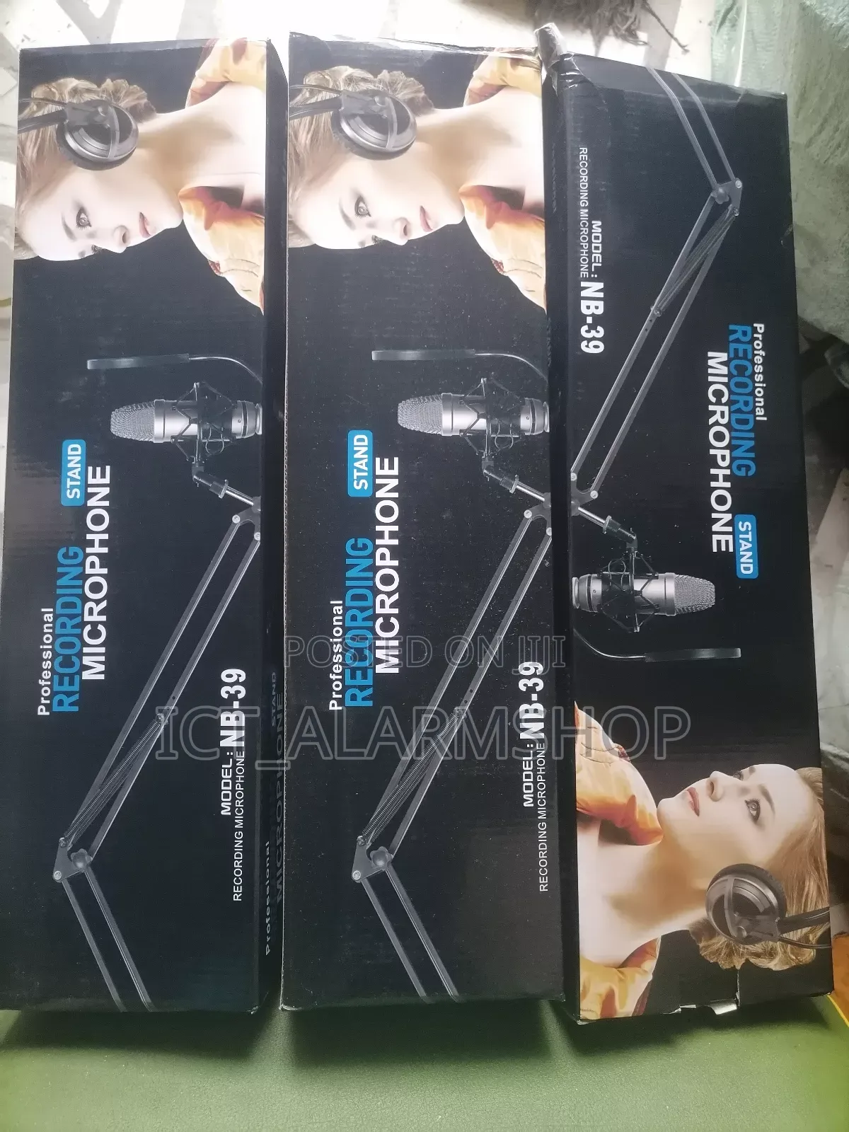 Condenser Microphone Studio Long Arm Clamp Stand