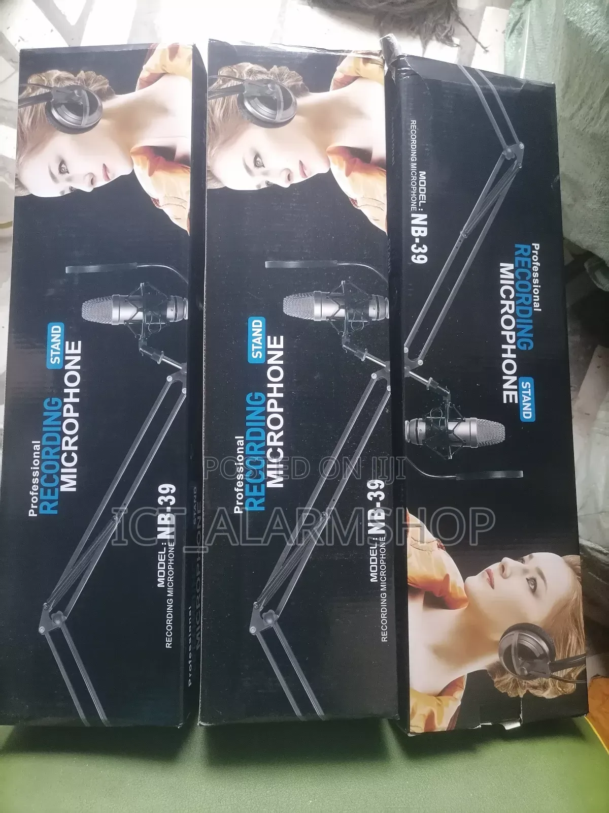 Condenser Microphone Studio Long Arm Clamp Stand