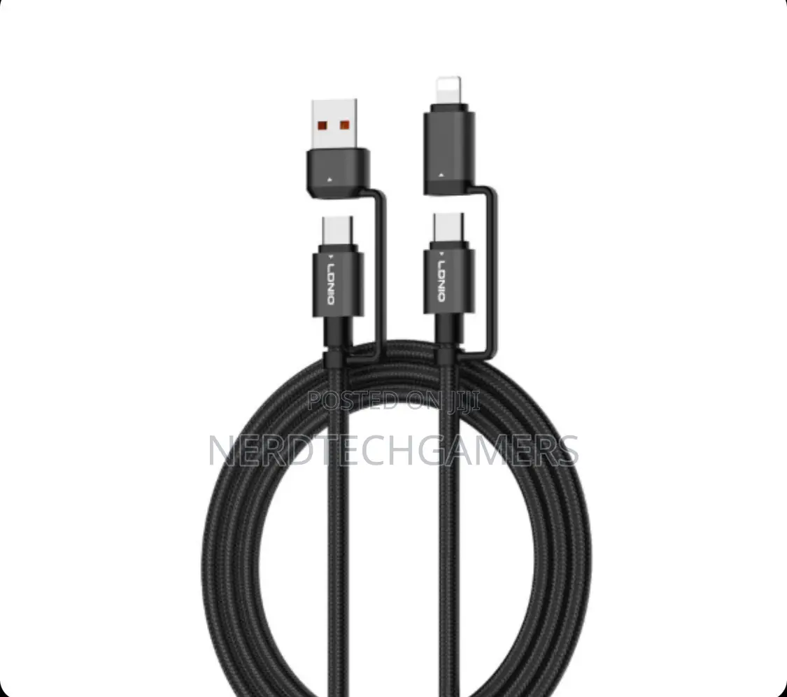 Lc16 Ldnio Direct 4 in 1 Super Fast Charging Cable 60w Usb Cable