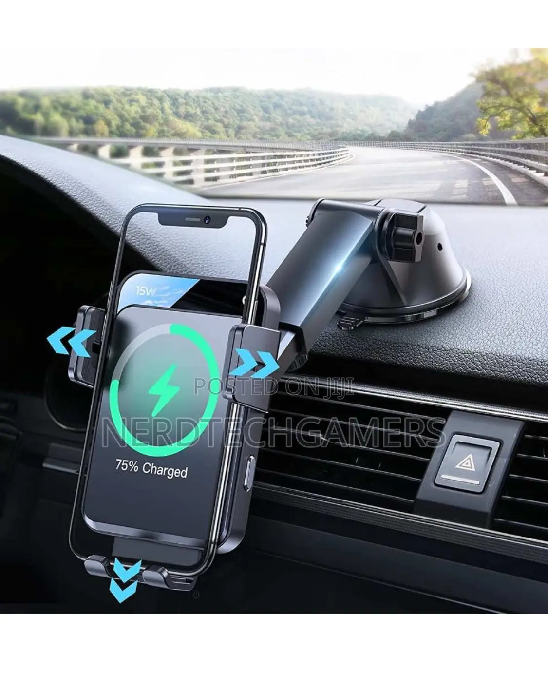 Joyroom Triaxial Electric 15w Wireless Charging Car Holder Suit