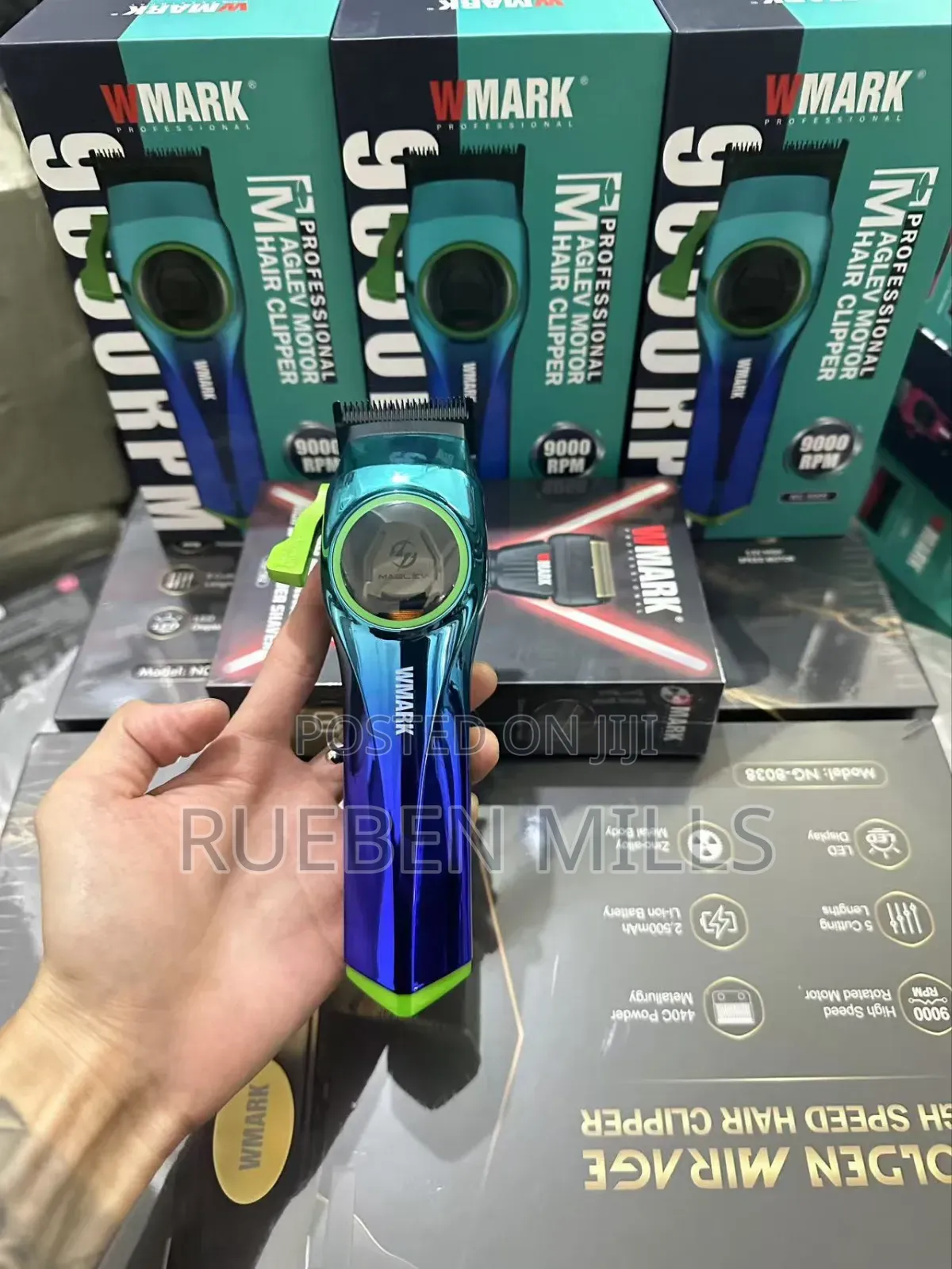 2500mah Wmark Ng-9009 Professional 9,000rpm Salon Barbering Machine