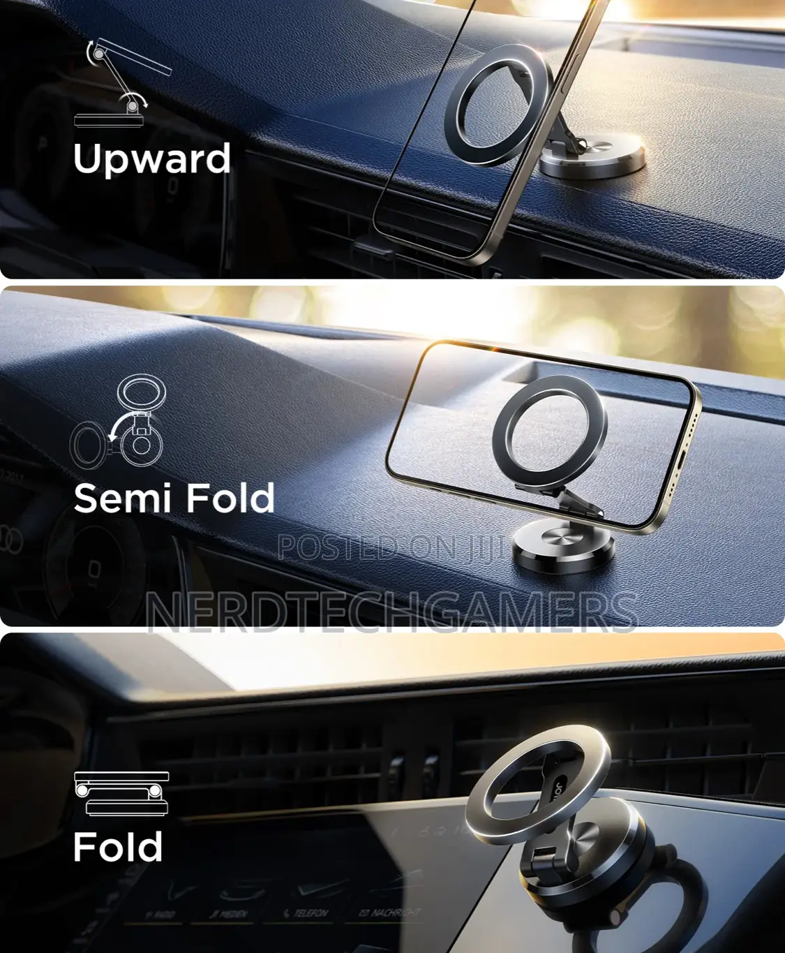 Joyroom Jr-Zs403 Foldable Magnetic Car Phone Mount